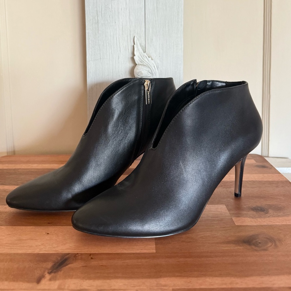 Vince Camuto Sleek Black Ankle Booties